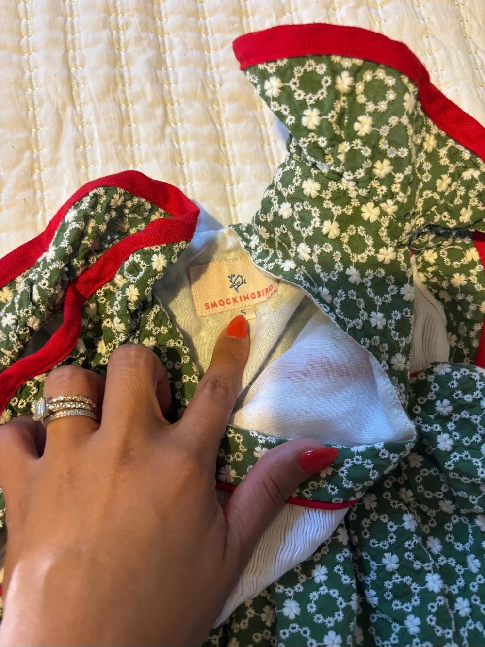 Smockingbird Apple Smocked dress 5